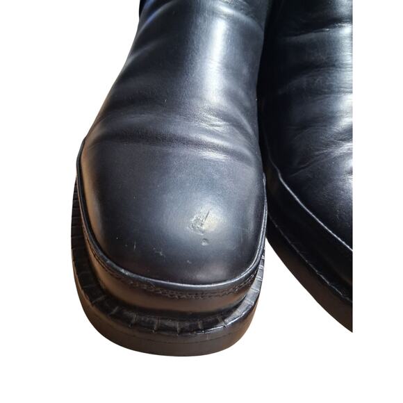 Michael Toschi CIS Mens size 10½ Black Leather Luxury Prep Casual Italy Boots - Picture 10 of 16